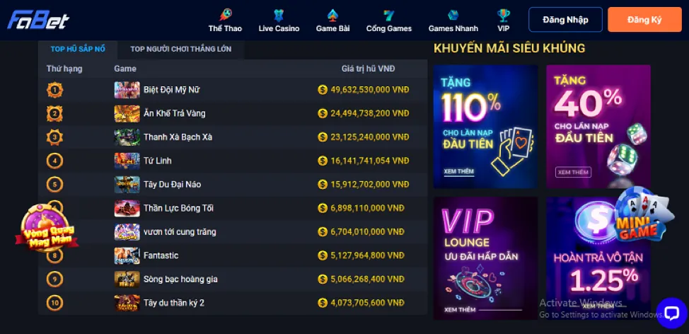 Hướng dẫn nạp tiền Kwin link mới